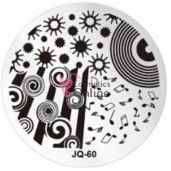 Matrita de Unghii din metal rotunda 5,5cm JQ60